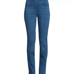 Women's Starfish High Rise Knit Denim Straight Jeans