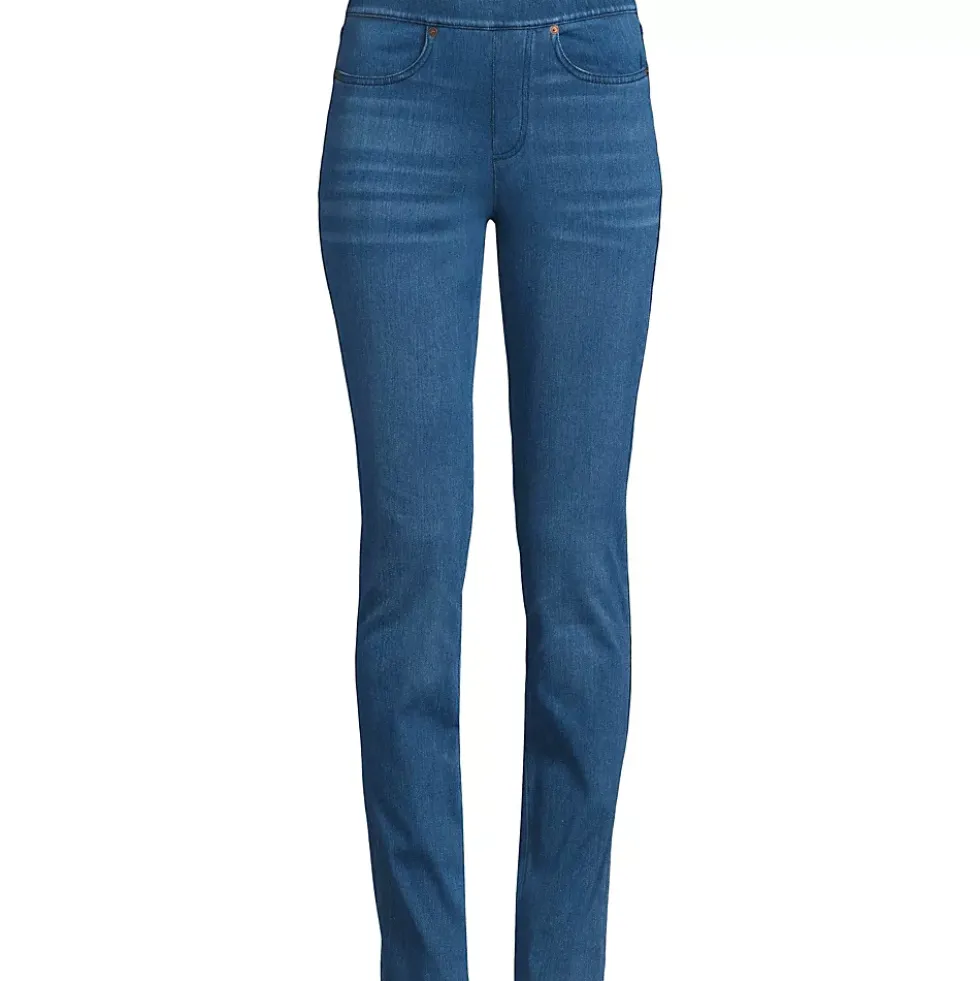 Women's Starfish High Rise Knit Denim Straight Jeans