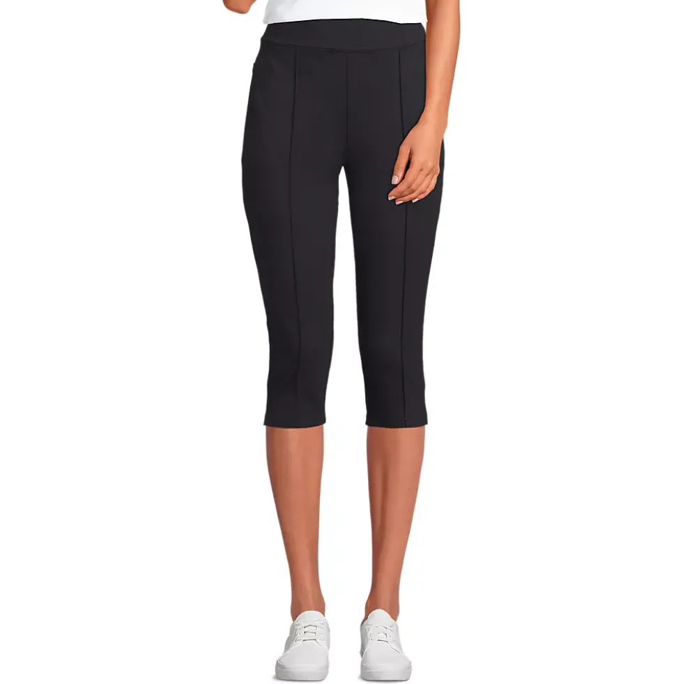 Women's Starfish High Rise Pintuck Capri Pants