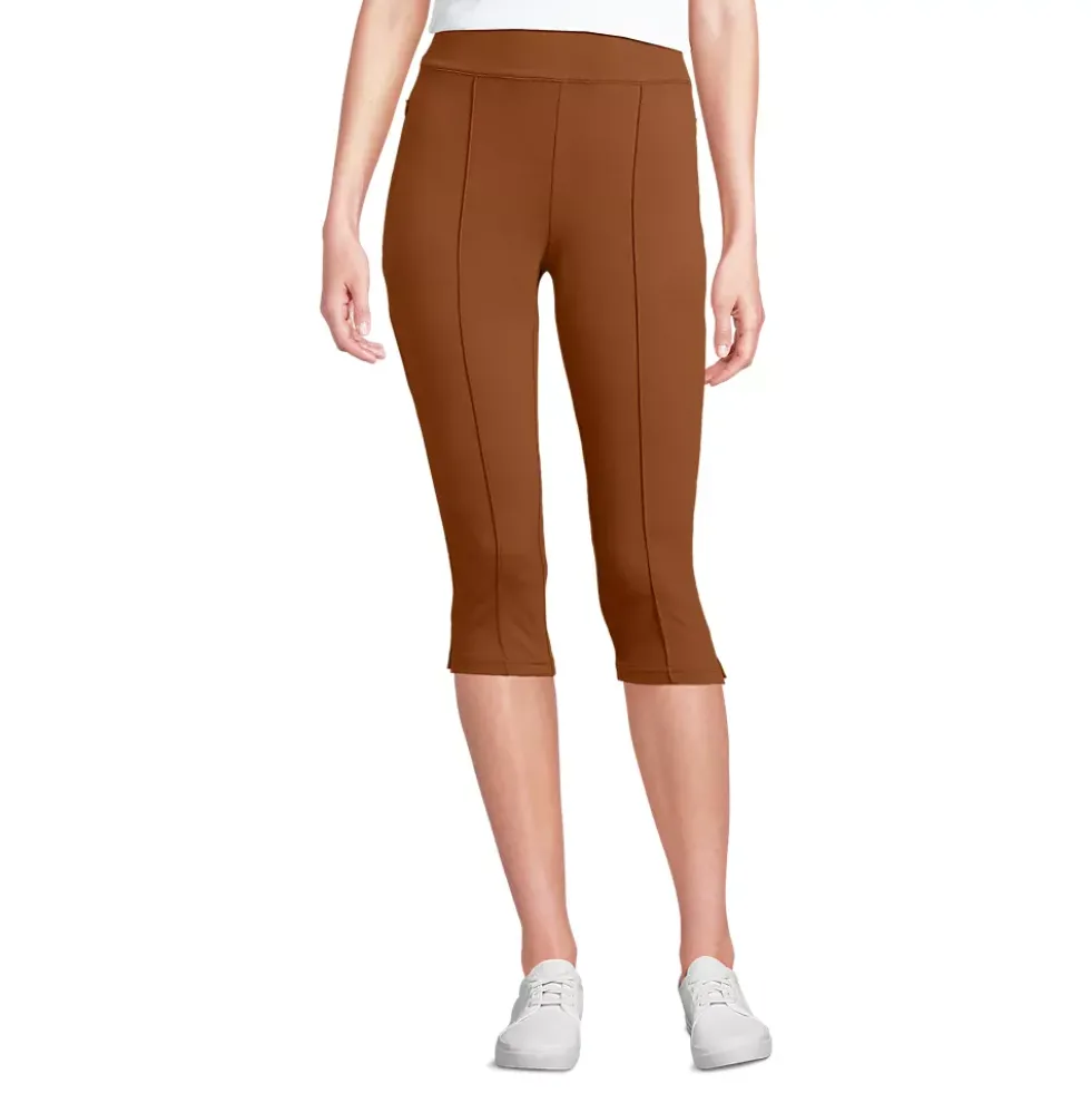 Women's Starfish High Rise Pintuck Capri Pants
