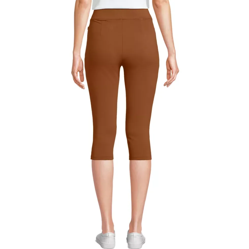 Women's Starfish High Rise Pintuck Capri Pants