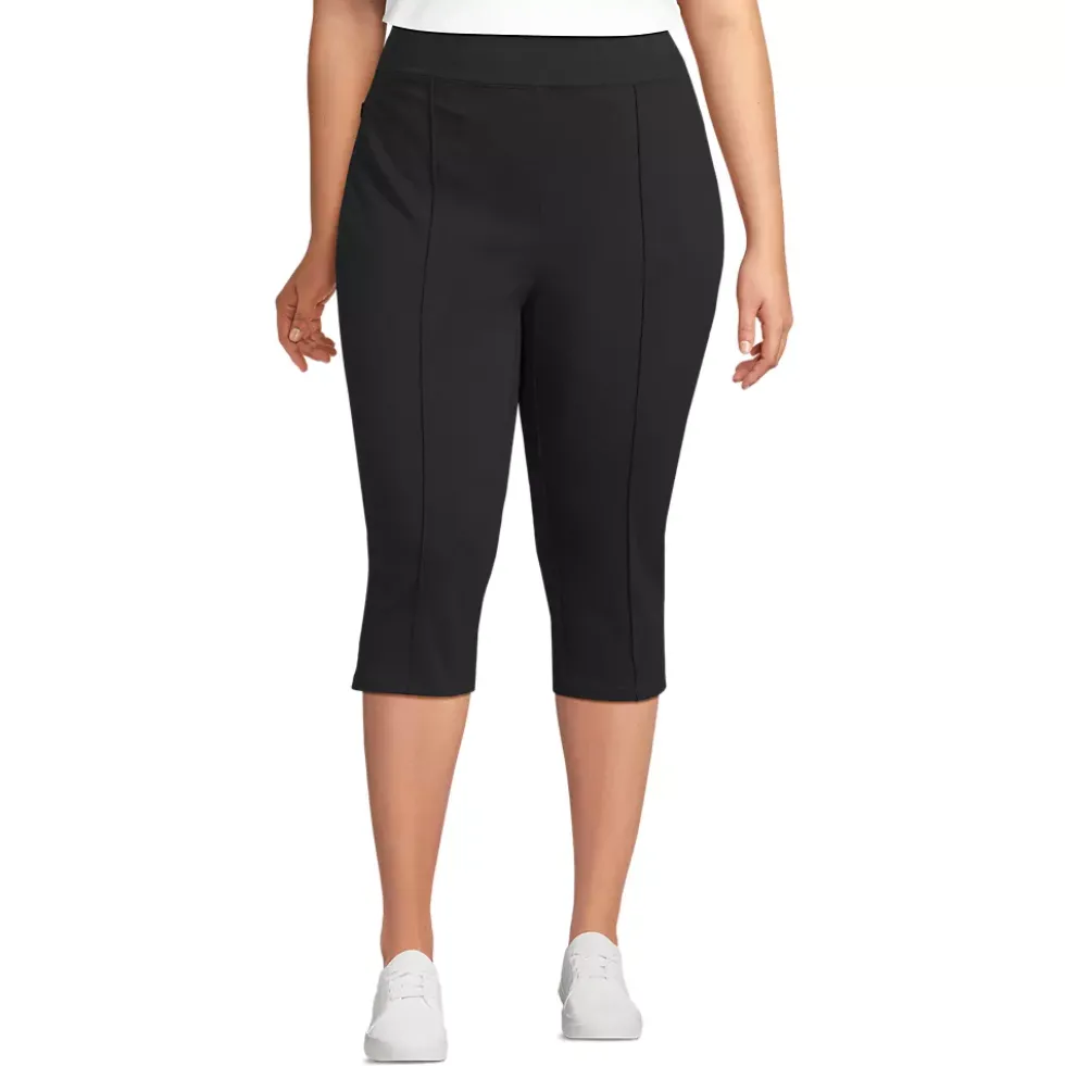 Women's Starfish High Rise Pintuck Capri Pants