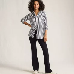 Women's Starfish High Rise Pull On Flare Pocket Pants