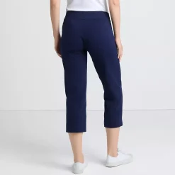 Women's Starfish Mid Rise Pull On Crop Pants