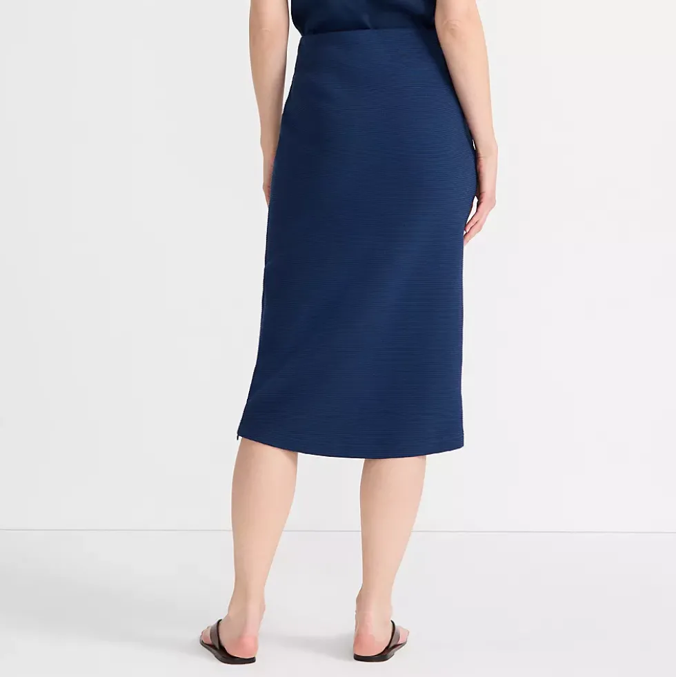 Women's Starfish Side Zip Midi Skirt