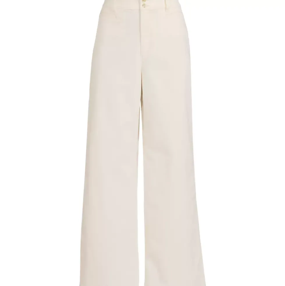 Women's Stretch Canvas High Rise Wide Leg Pants