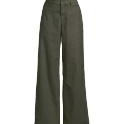 Women's Stretch Canvas High Rise Wide Leg Pants