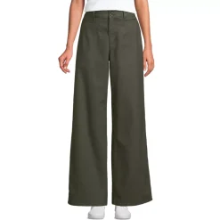 Women's Stretch Canvas High Rise Wide Leg Pants