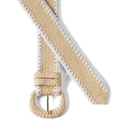 Women's Stretch Raffia Belt