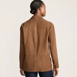 Women's Suede Boyfriend Blazer