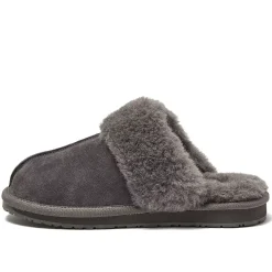 Women's Suede Furry Lined Indoor Outdoor Slippers