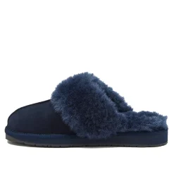 Women's Suede Furry Lined Indoor Outdoor Slippers