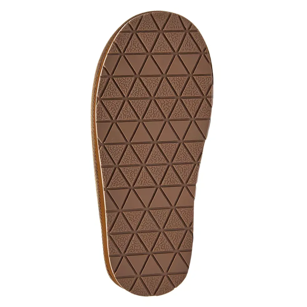Women's Suede Furry Lined Indoor Outdoor Slippers