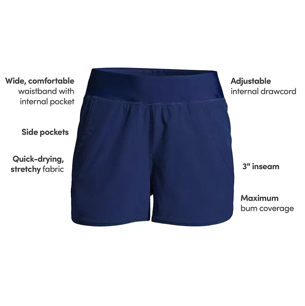 Women's SunShade UPF 50 3" Board Shorts with Panty