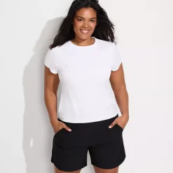 Women's SunShade UPF 50 Cap Sleeve Fitted with Built in Bra Rash Guard