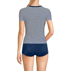 Women's SunShade UPF 50 Cap Sleeve Fitted with Built in Bra Rash Guard