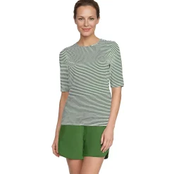 Women's SunShade UPF 50 Elbow Sleeve Rash Guard Swim Tee