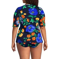 Women's SunShade UPF 50 Elbow Sleeve Rash Guard Swim Tee