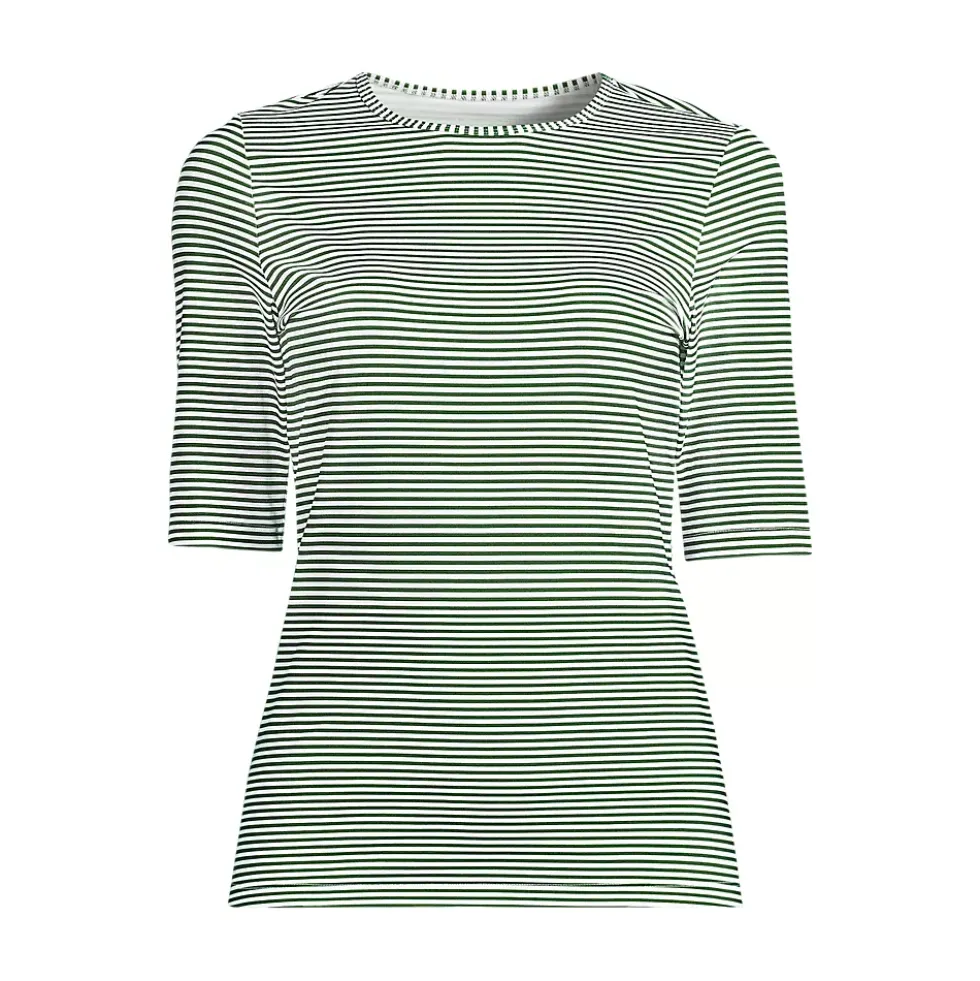 Women's SunShade UPF 50 Elbow Sleeve Rash Guard Swim Tee