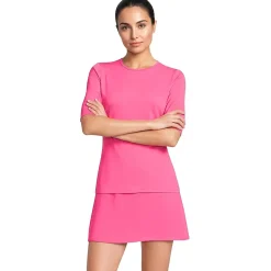 Women's SunShade UPF 50 Elbow Sleeve Rash Guard Swim Tee