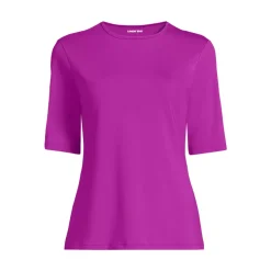 Women's SunShade UPF 50 Elbow Sleeve Rash Guard Swim Tee