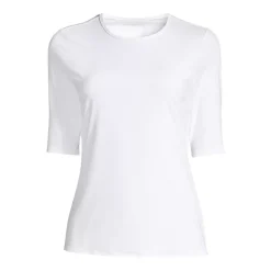 Women's SunShade UPF 50 Elbow Sleeve Rash Guard Swim Tee