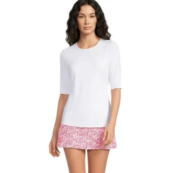 Women's SunShade UPF 50 Elbow Sleeve Rash Guard Swim Tee