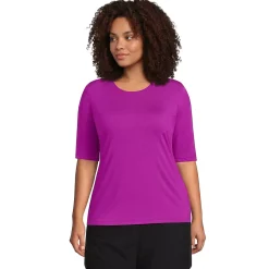 Women's SunShade UPF 50 Elbow Sleeve Rash Guard Swim Tee