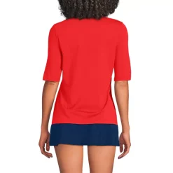Women's SunShade UPF 50 Elbow Sleeve Rash Guard Swim Tee