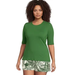 Women's SunShade UPF 50 Elbow Sleeve Rash Guard Swim Tee
