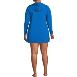 Women's SunShade UPF 50 Hooded Mini Swim Swim Cover-Up Dress
