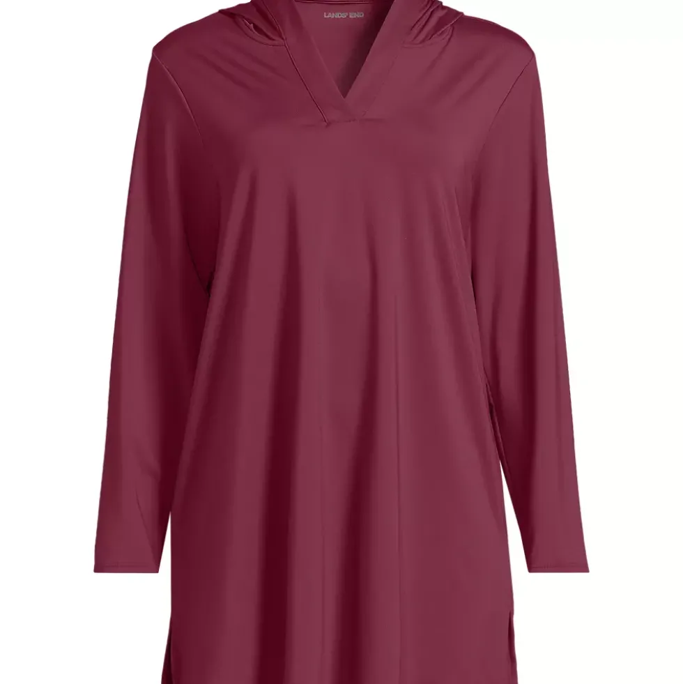 Women's SunShade UPF 50 Hooded Mini Swim Swim Cover-Up Dress