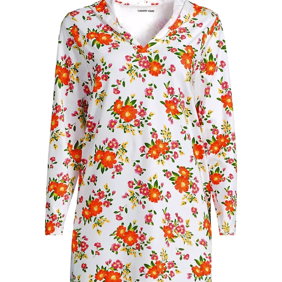Women's SunShade UPF 50 Hooded Mini Swim Swim Cover-Up Dress