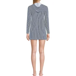 Women's SunShade UPF 50 Hooded Mini Swim Swim Cover-Up Dress
