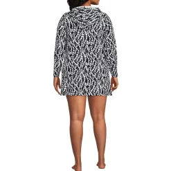 Women's SunShade UPF 50 Hooded Mini Swim Swim Cover-Up Dress
