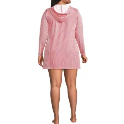 Women's SunShade UPF 50 Hooded Mini Swim Swim Cover-Up Dress
