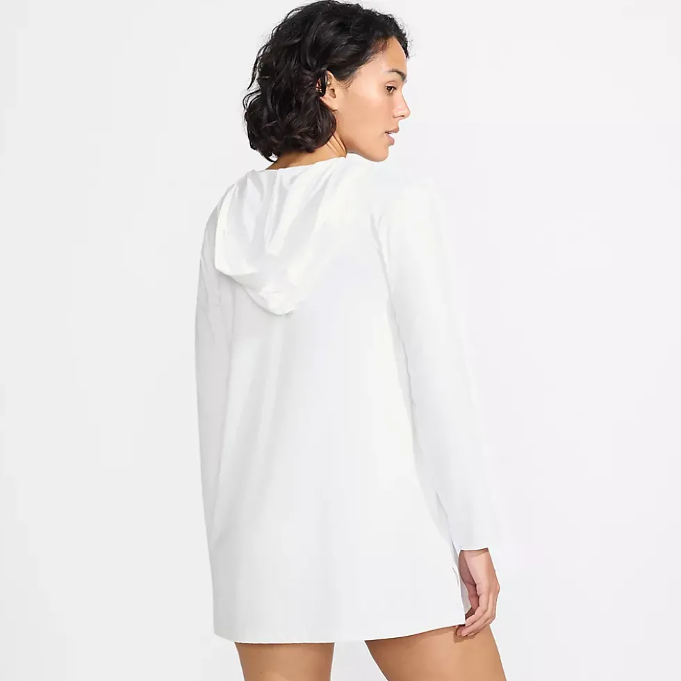Women's SunShade UPF 50 Hooded Mini Swim Swim Cover-Up Dress