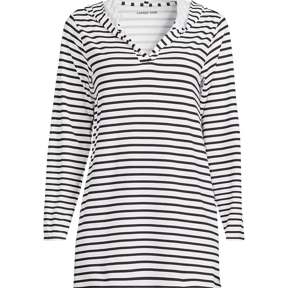 Women's SunShade UPF 50 Hooded Mini Swim Swim Cover-Up Dress