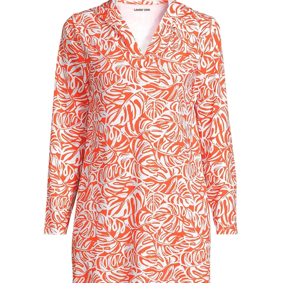 Women's SunShade UPF 50 Hooded Mini Swim Swim Cover-Up Dress