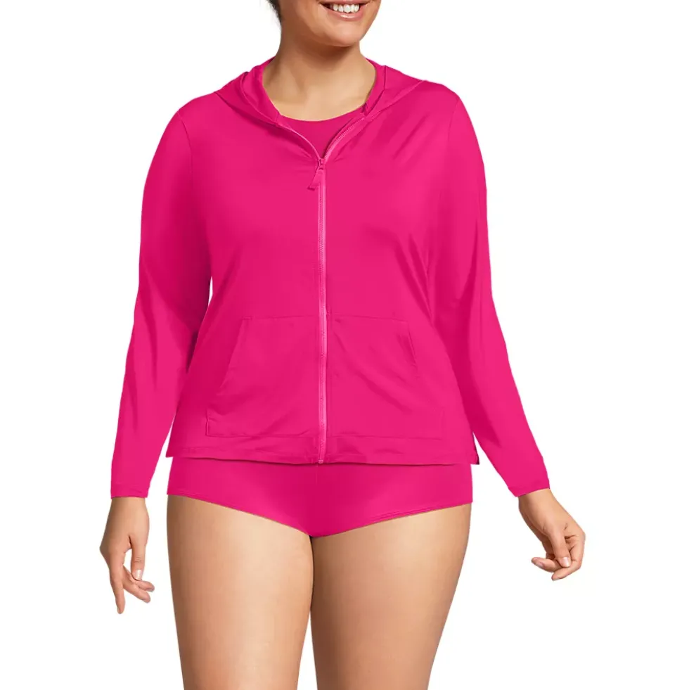 Women's SunShade UPF 50 Hooded Zip Front Rash Guard