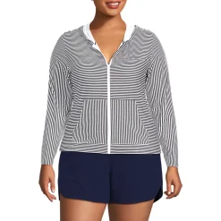 Women's SunShade UPF 50 Hooded Zip Front Rash Guard