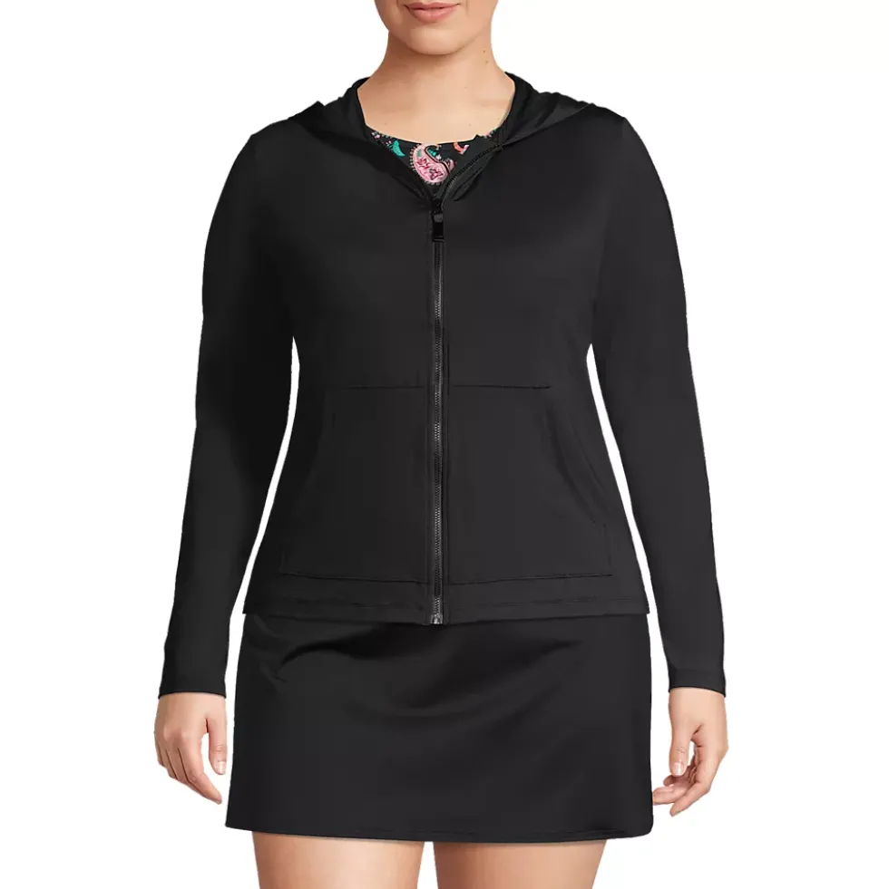 Women's SunShade UPF 50 Hooded Zip Front Rash Guard