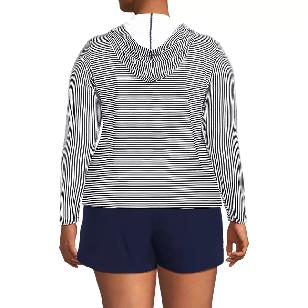 Women's SunShade UPF 50 Hooded Zip Front Rash Guard