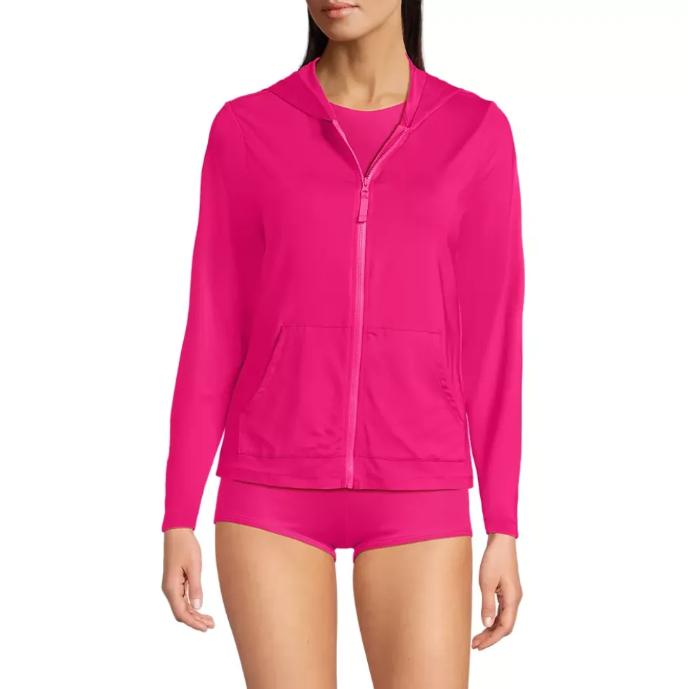 Women's SunShade UPF 50 Hooded Zip Front Rash Guard