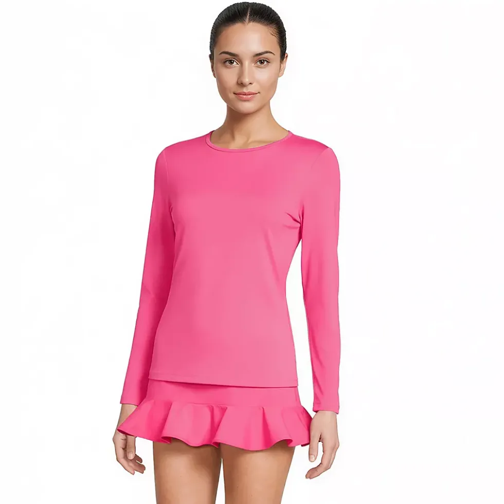 Women's SunShade UPF 50 Long Sleeve Rash Guard Swim Tee