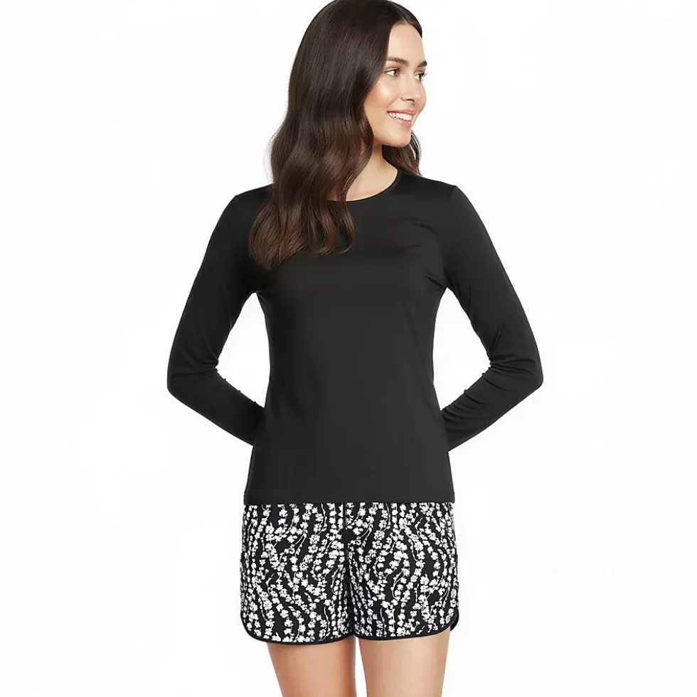 Women's SunShade UPF 50 Long Sleeve Rash Guard Swim Tee