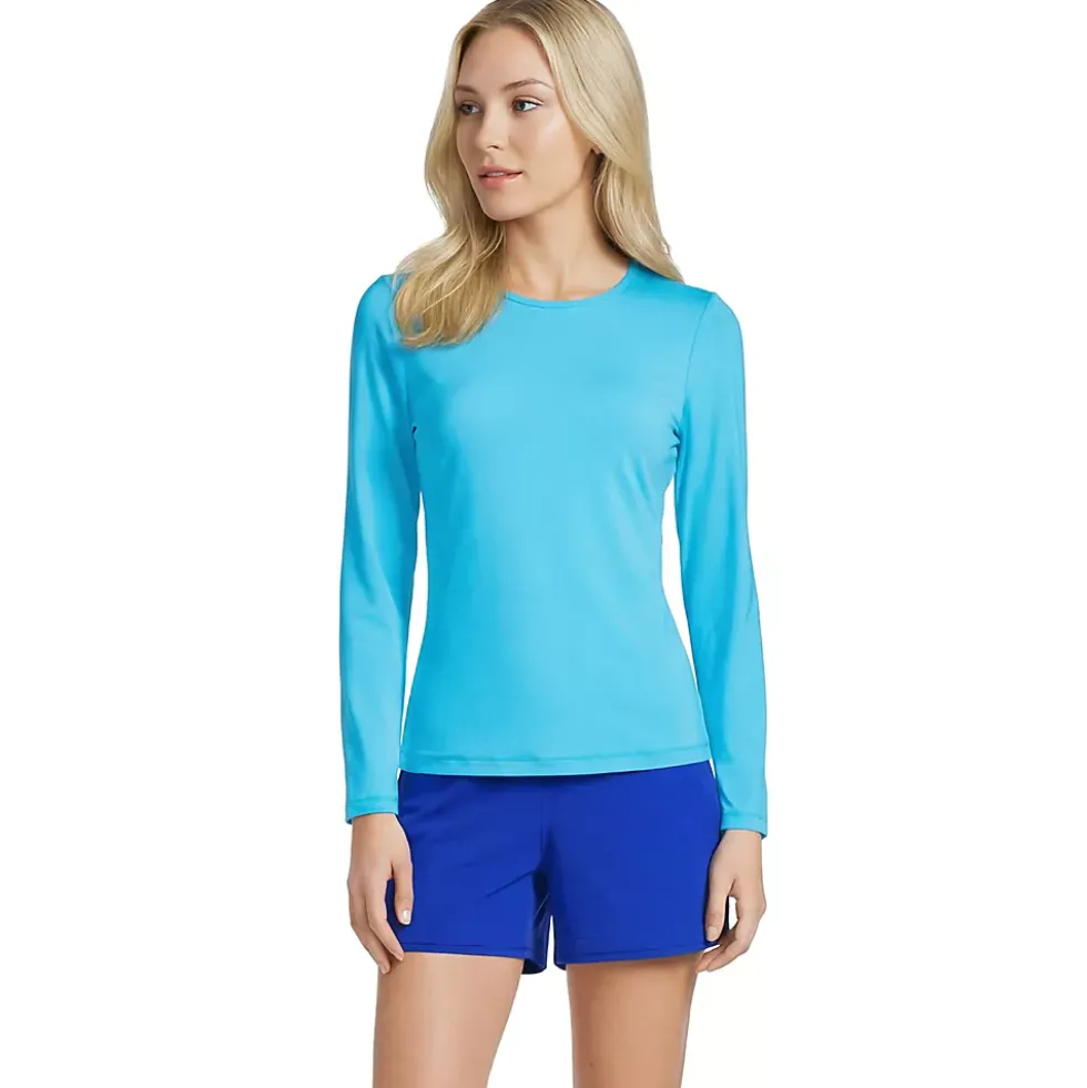Women's SunShade UPF 50 Long Sleeve Rash Guard Swim Tee