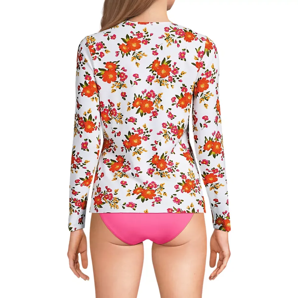 Women's SunShade UPF 50 Long Sleeve Rash Guard Swim Tee