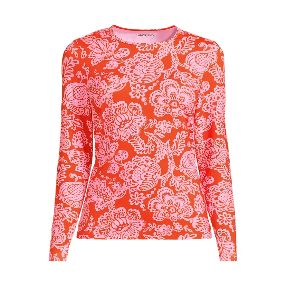 Women's SunShade UPF 50 Long Sleeve Rash Guard Swim Tee