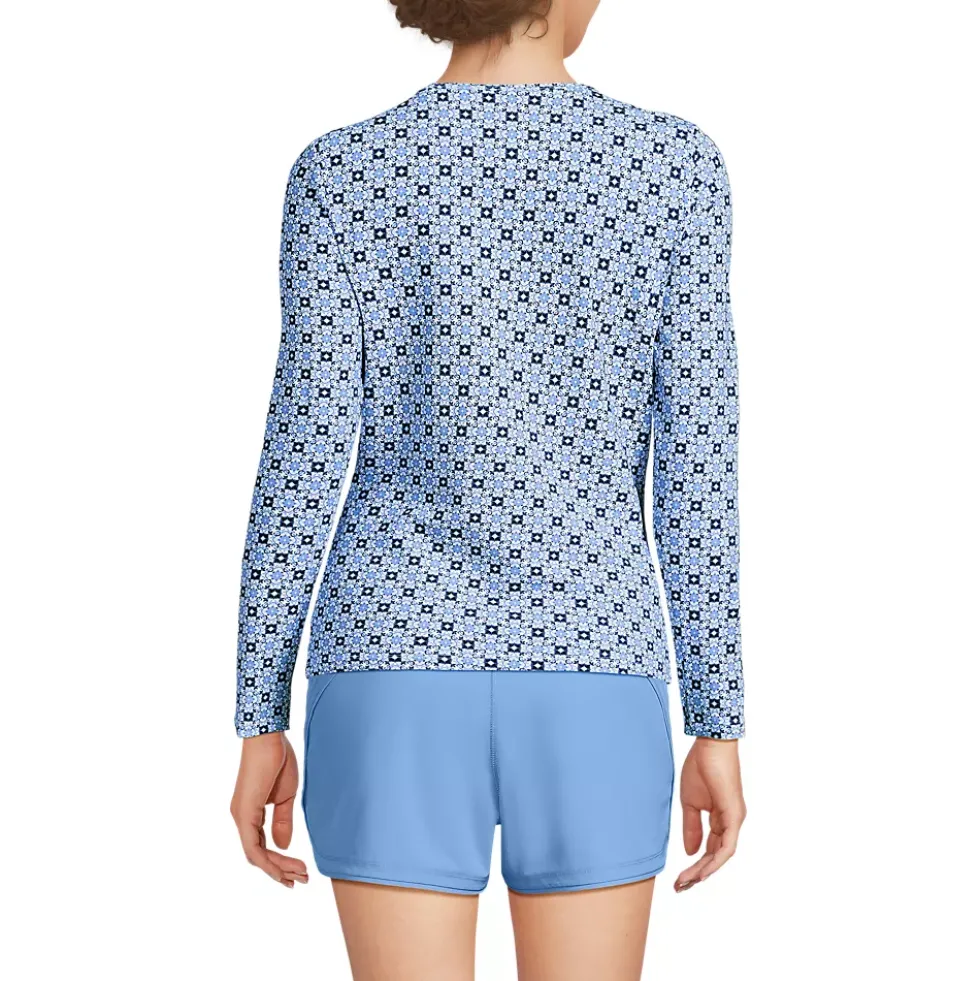 Women's SunShade UPF 50 Long Sleeve Rash Guard Swim Tee